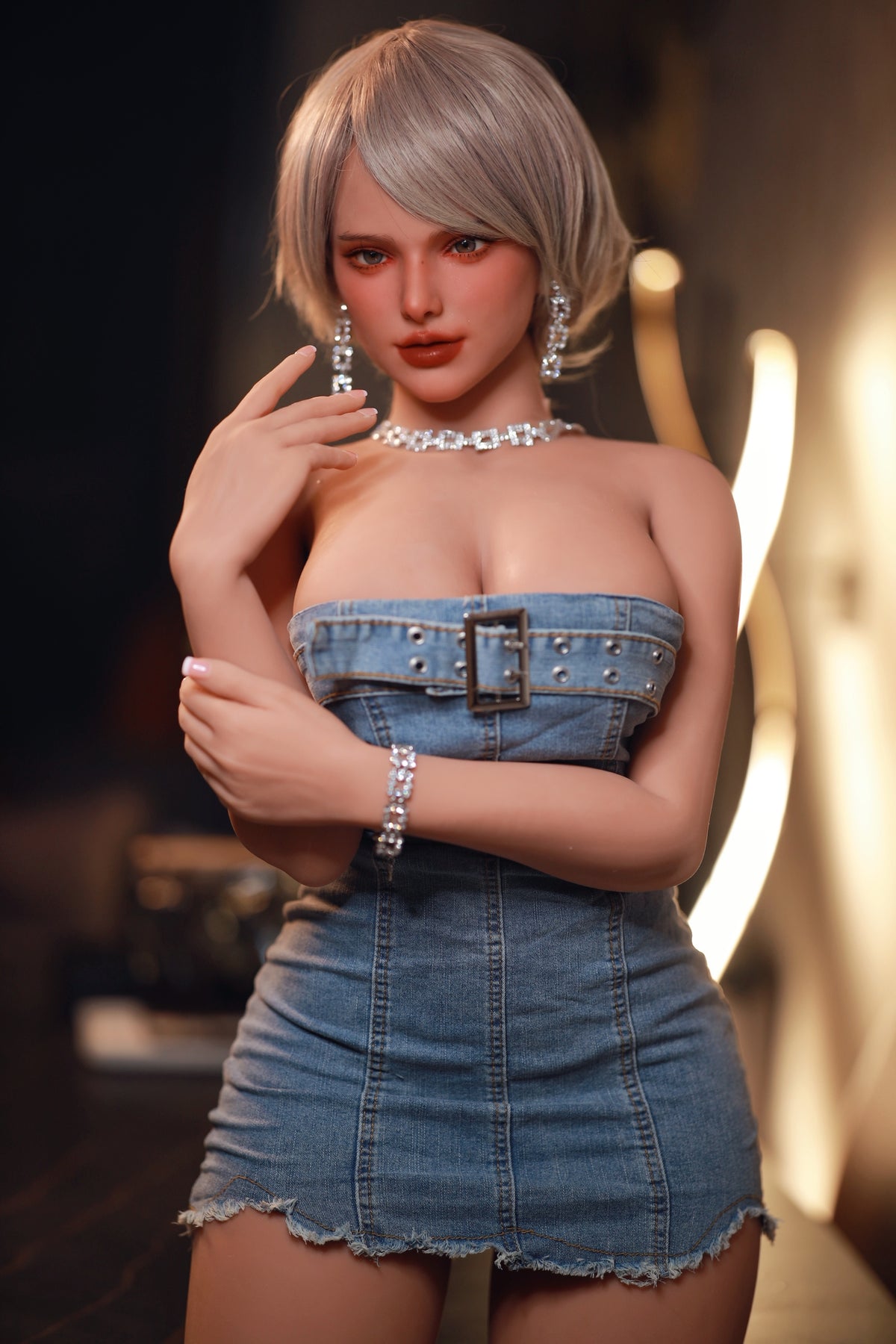 163cm E-Cup Kurzhaar-Sexpuppe Hot Fire Doll