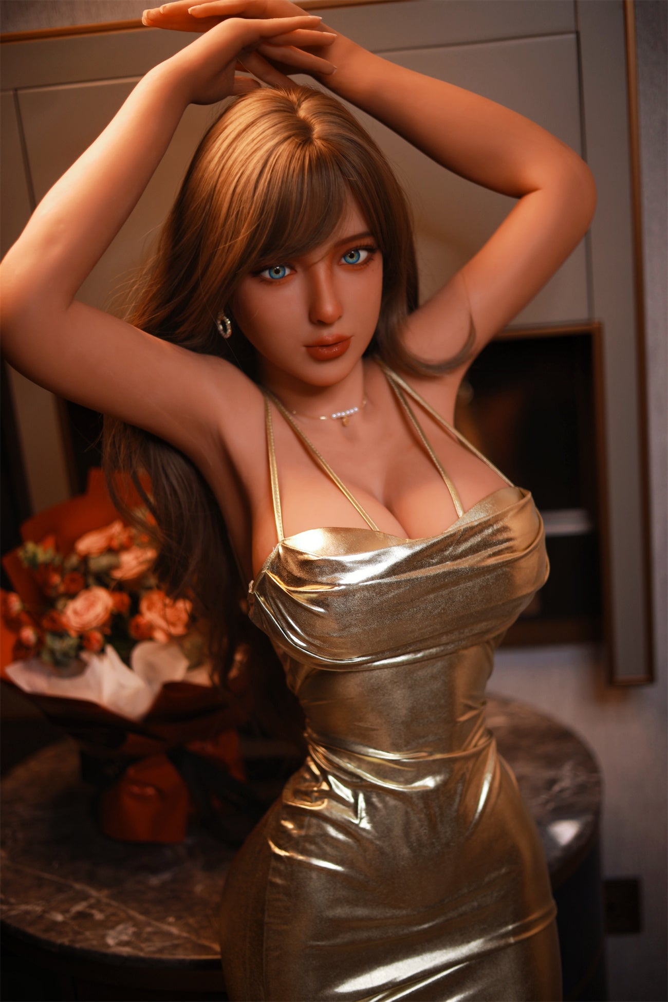 162 cm D-Cup Fire Doll TPE-Sexpuppe