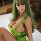 Mariana E-cup grüne Haare TPE Sex Doll 158cm Puppe