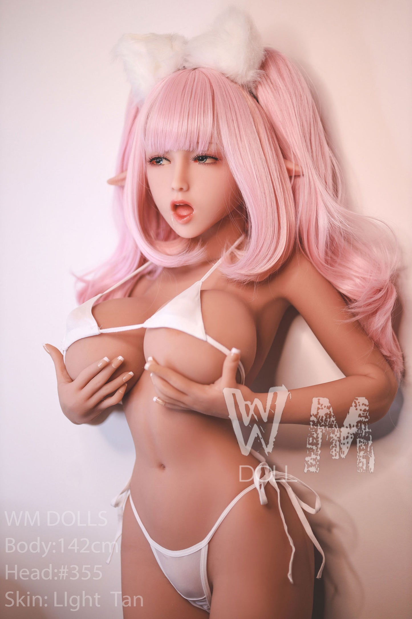 142cm rosa Perücke große Brust Loli japanische Liebespuppe