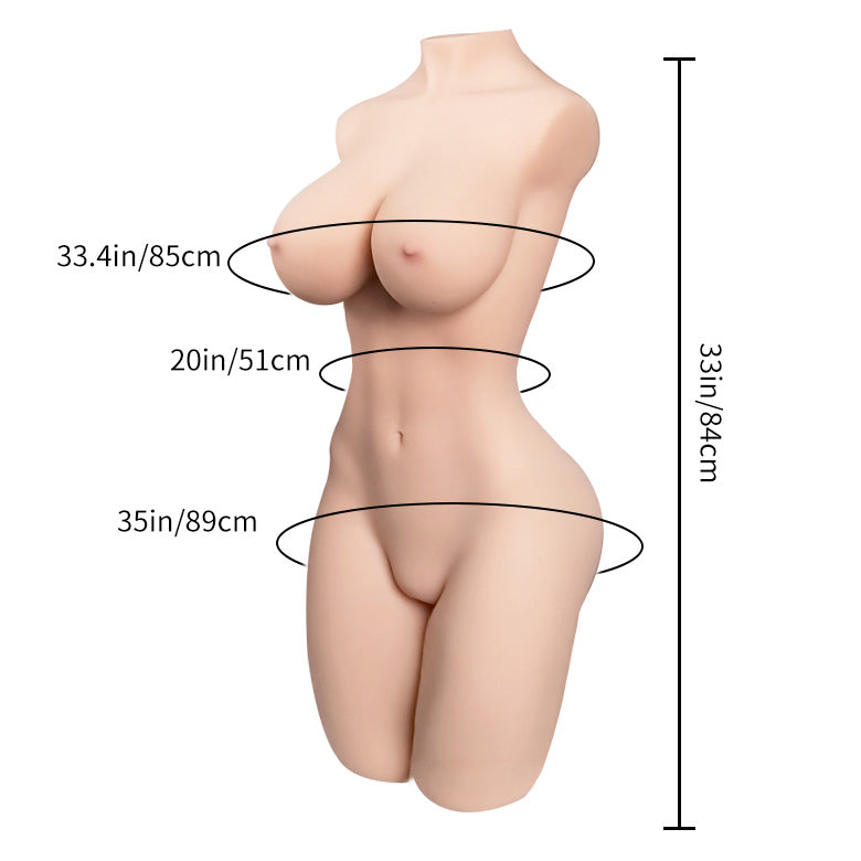 Tantaly Aurora 2.0 Fair 54LB Echte große Titten Hintern Halbkörper Torso Sexpuppe