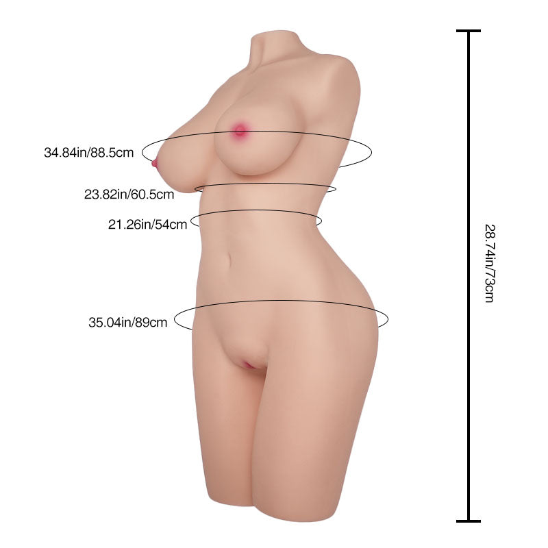 Diana: 21.8 kg schwerer realistische Masturbator  Sexpuppe torso
