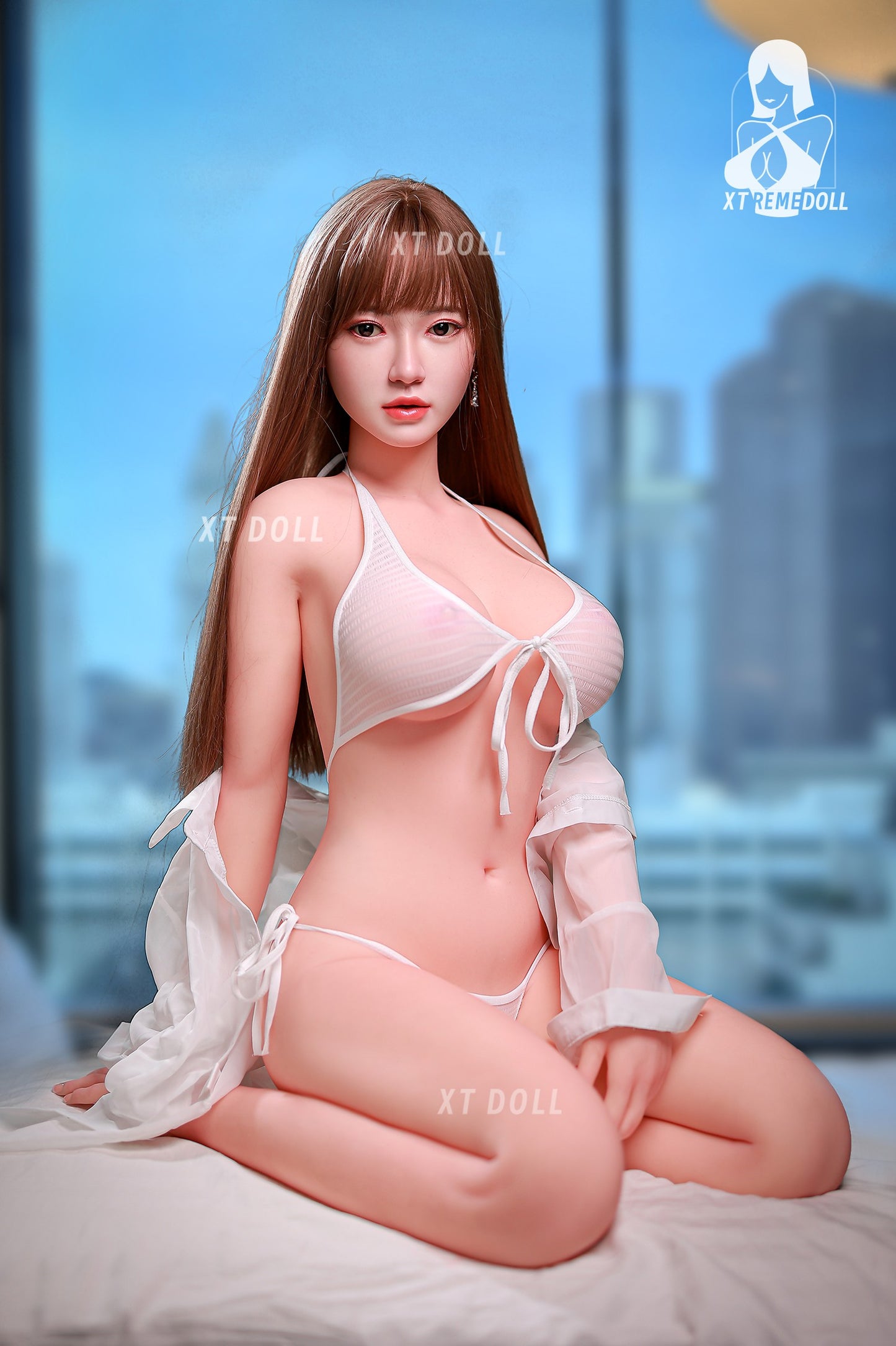 158 cm XTDOLL Silikonkopf TPE Körper Sex Doll Evelyn
