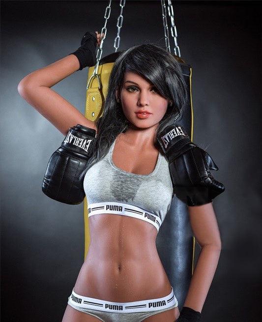Boxbegeisterte sportliche Silikon Sex Doll hat einen schlanken Körper