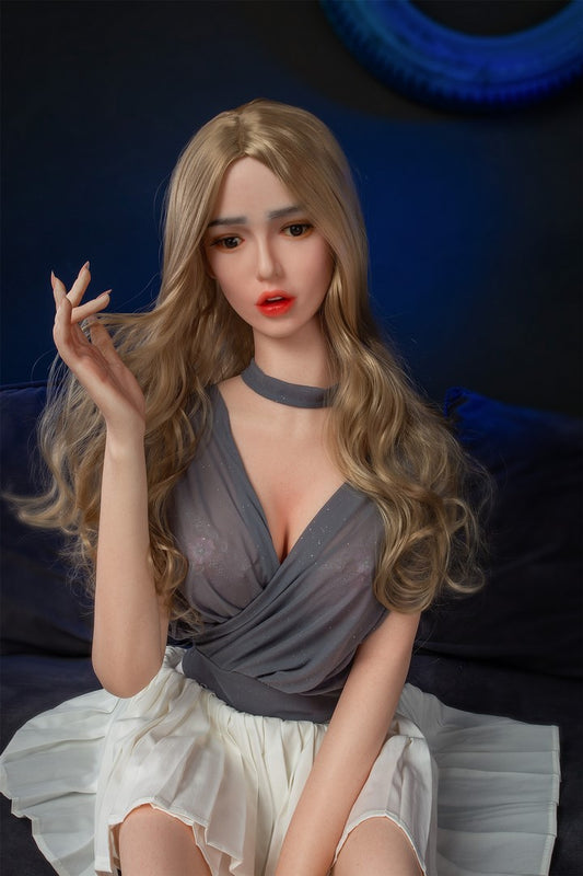 PREMIUM-165CM Graues Haar Europäische Schönheit Silikon Erwachsene Liebespuppe