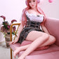NANCY-163CM rosa Haare reine und schöne Jade Mädchen Silikon realistische Liebespuppe