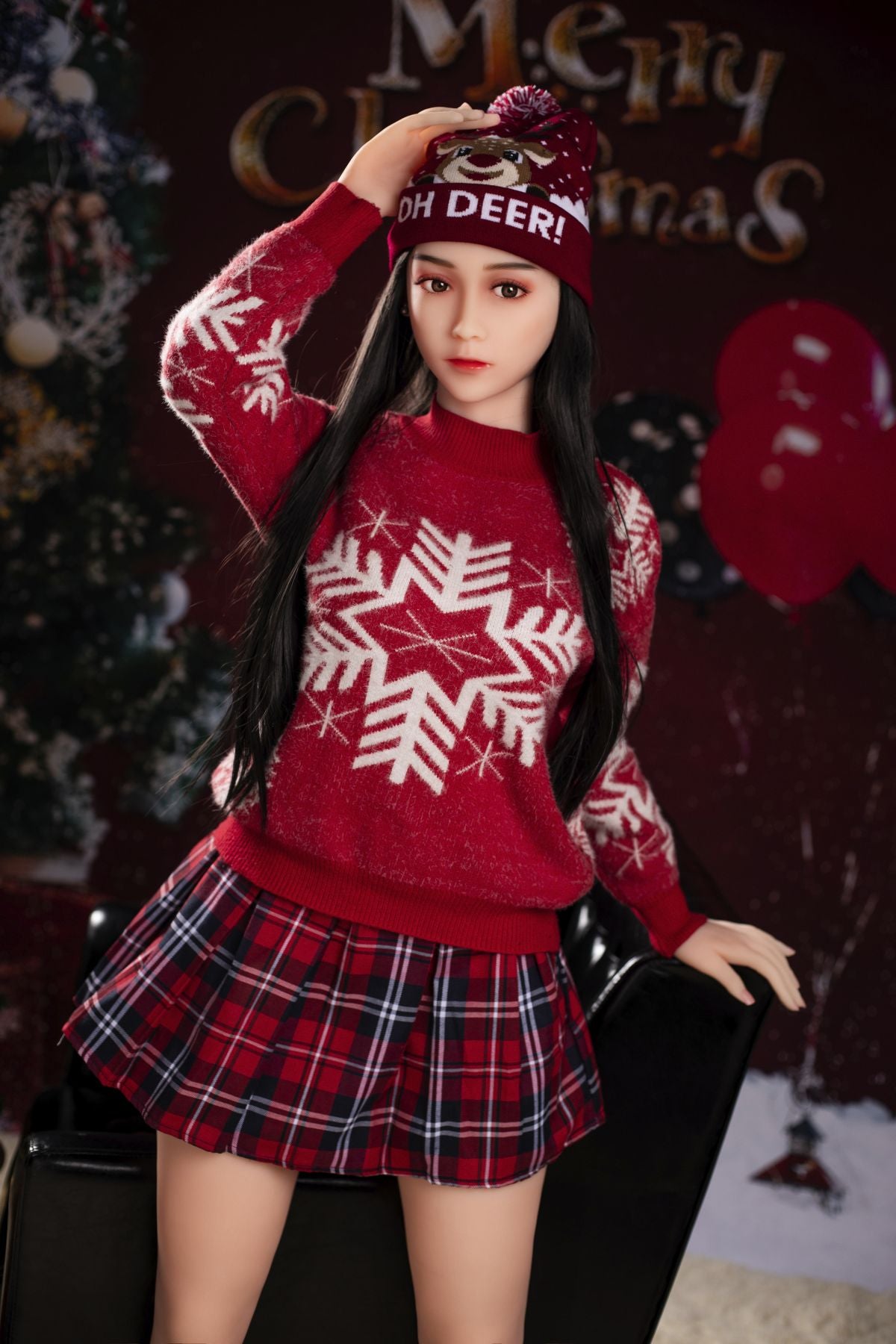 163cm Loli Christmas Girl Real TPE Sexpuppen