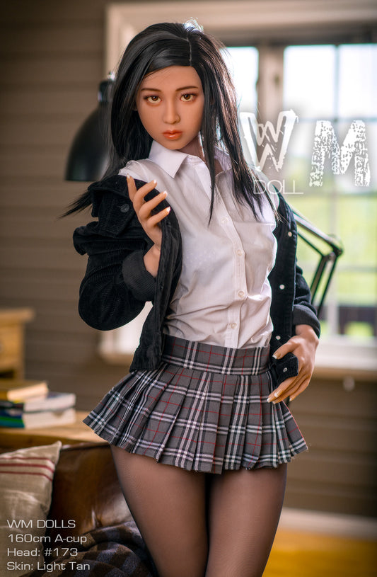 WM DOLL 160cm A Cup Uniform Girl TPE Japanische Sexpuppe