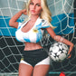 155cm L Cup Grey Hair Soccer Babe Realistische Sexpuppe